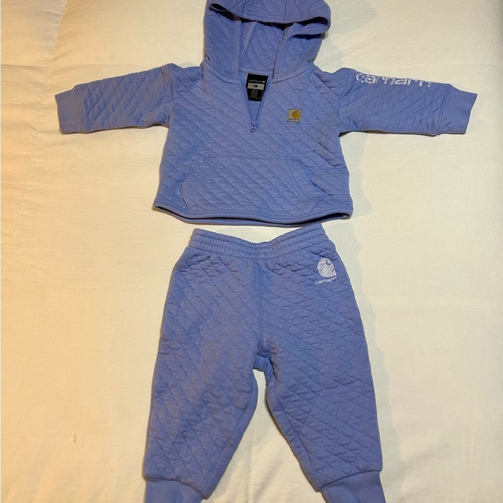 Carhartt Quilted Baby Sweat Set in Light Purple